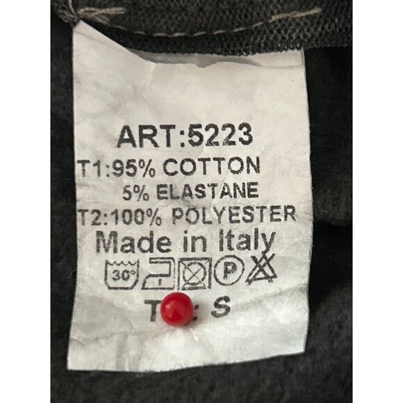 Me & Dee Sequin Gray & Black Hoodie Jacket Made In Italy Size S - Picture 7 of 7